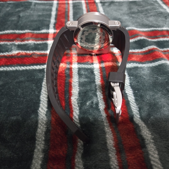 Rare Oakley Gearbox Watch Brushed Stainless Steel / Dazzle Camo Dial OW0009-02 - Picture 4 of 8